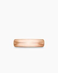 DY Classic Band Ring in 18K Rose Gold, 6mm