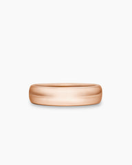 DY Classic Band Ring in 18K Rose Gold, 6mm
