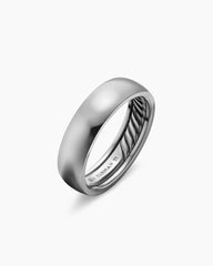 DY Classic Band Ring in Grey Titanium, 6mm