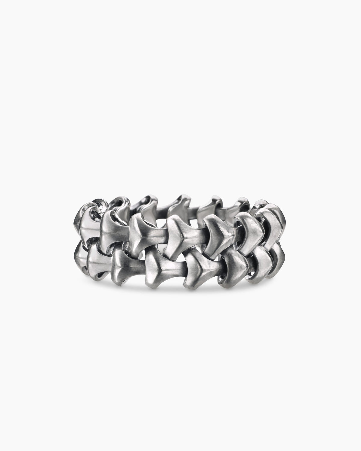 Armory® Two Row Band Ring in Sterling Silver, 9.5mm