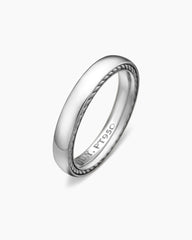 Streamline® Band Ring in Platinum, 4mm