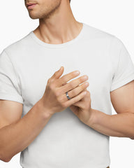 Beveled Band Ring in Grey Titanium, 6mm