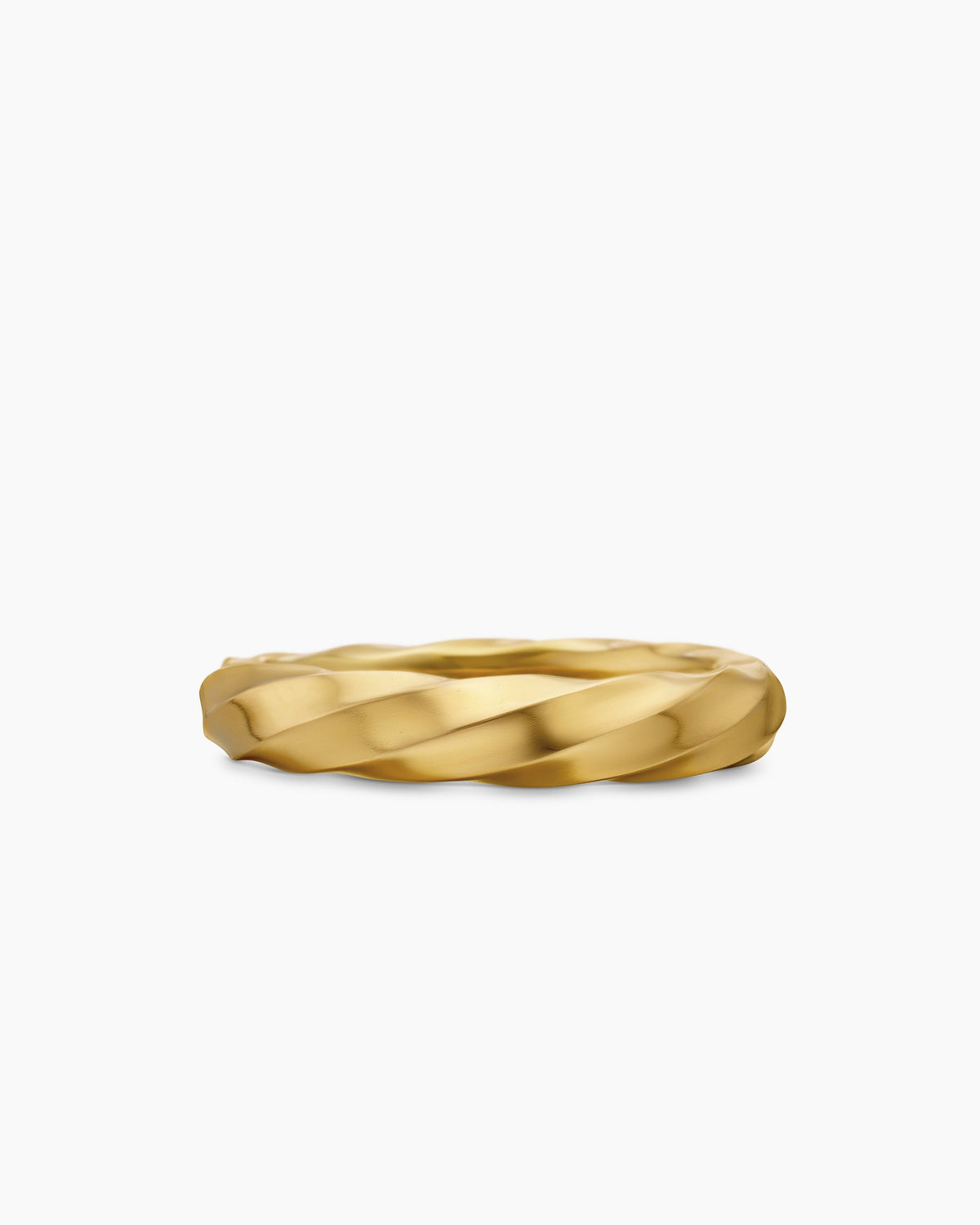 Cable Edge® Band Ring in 18K Yellow Gold, 4mm