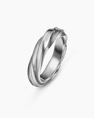 Cable Edge® Band Ring in Sterling Silver, 5mm
