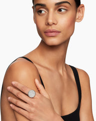 DY Elements® Ring in Sterling Silver with Diamonds, 21.2mm