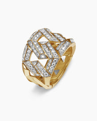 Carlyle™ Ring in 18K Yellow Gold with Diamonds, 16mm