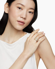 Carlyle™ Ring in 18K Yellow Gold with Diamonds, 16mm