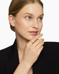 Cable Collectibles® Stack Ring in 18K Yellow Gold with Blue Sapphires, 2mm