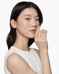 Cable Collectibles® Stack Ring in 18K Yellow Gold with Emeralds, 2mm