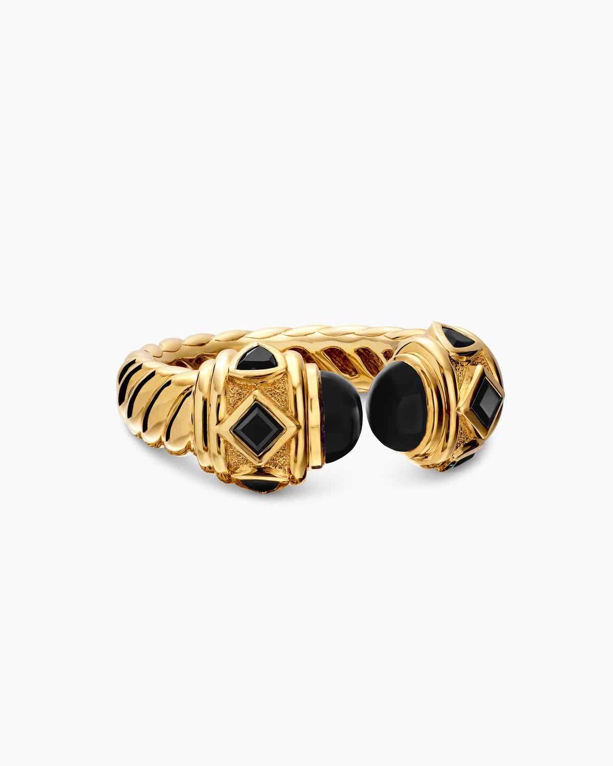 Renaissance® Color Ring in 18K Yellow Gold with Black Onyx, 9.9mm