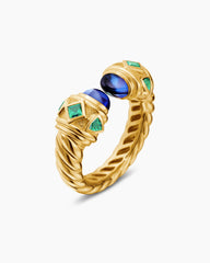 Renaissance® Color Ring in 18K Yellow Gold with Tanzanite and Tsavorites, 9.9mm