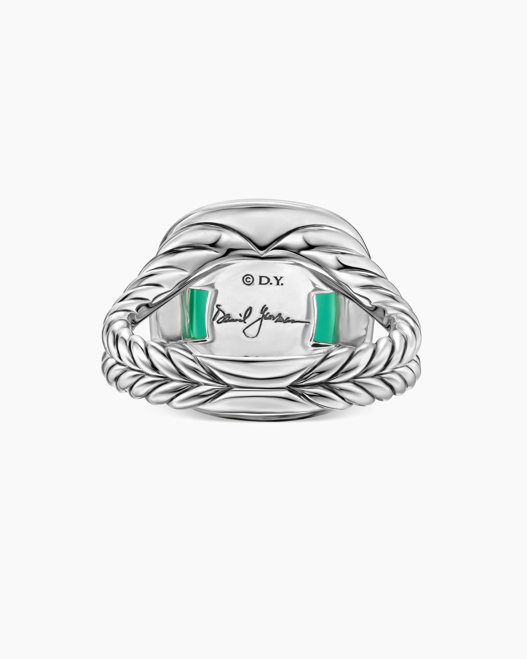 Albion® Ring in Sterling Silver with Lagoon Orchid and Diamonds, 11mm