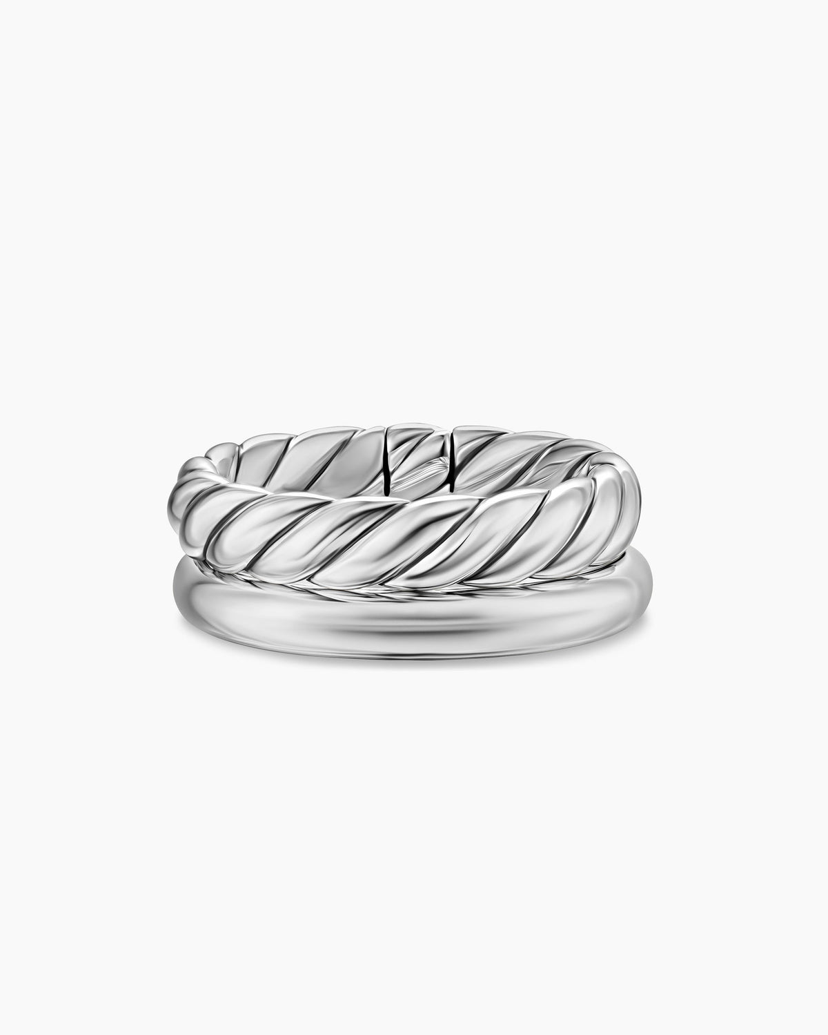 DY Mercer® Two Row Ring in Sterling Silver, 8mm