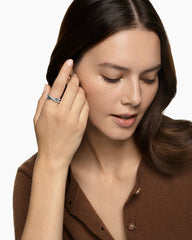 Crossover Two Row Ring in Sterling Silver, 7.4mm