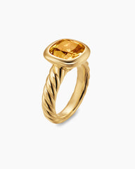 DY Mercer® Color Stone Ring in 18K Yellow Gold with Citrine, 10mm