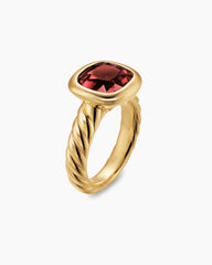 DY Mercer® Color Stone Ring in 18K Yellow Gold with Rhodolite Garnet, 10mm