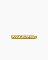 Cable Band Ring in 18K Yellow Gold, 2.8mm