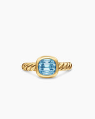 DY Mercer® Color Stone Ring in 18K Yellow Gold with Sky Blue Topaz, 7mm