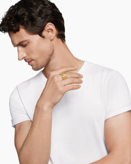 Shipwreck Signet Ring in 18K Yellow Gold, 24mm