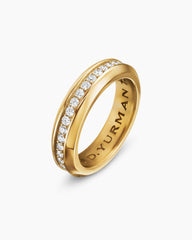Streamline® Band Ring in 18K Yellow Gold with Diamonds, 6mm