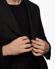 Streamline® Band Ring in 18K Yellow Gold with Diamonds, 6mm