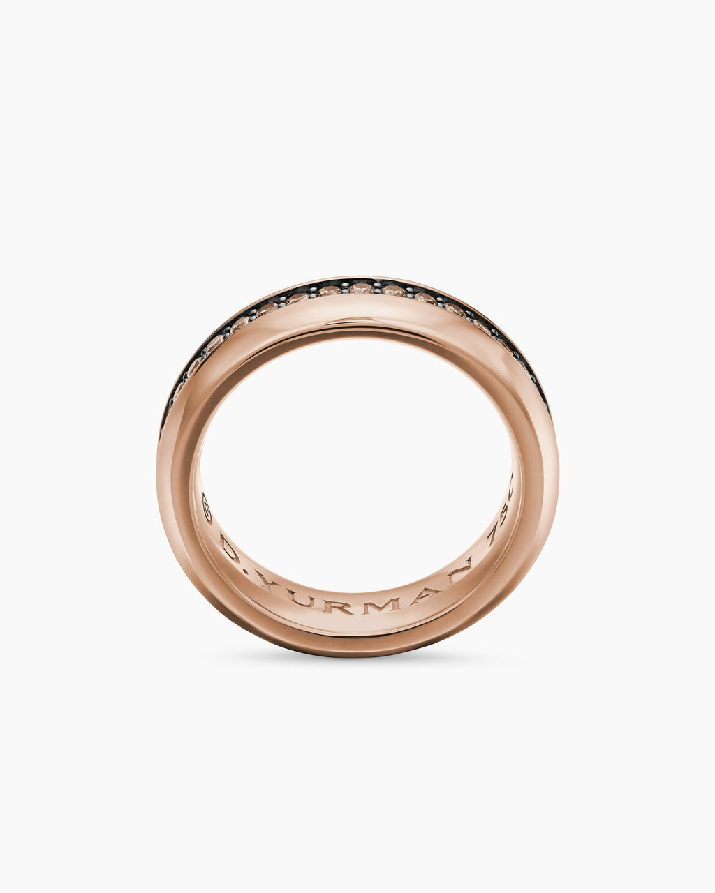 Streamline® Band Ring in 18K Rose Gold with Cognac Diamonds, 6mm