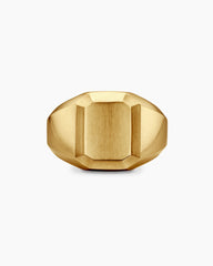 Streamline® Signet Ring in 18K Yellow Gold, 17mm