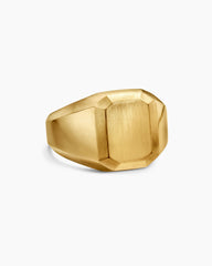 Streamline® Signet Ring in 18K Yellow Gold, 17mm