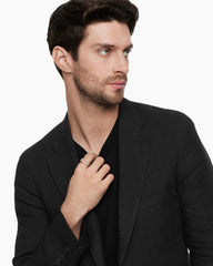 Streamline® Signet Ring in 18K Rose Gold with Cognac Diamonds, 10mm