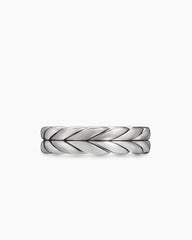 Chevron Band Ring in Sterling Silver, 6mm