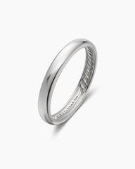 DY Classic Band Ring in 18K White Gold, 3.5mm