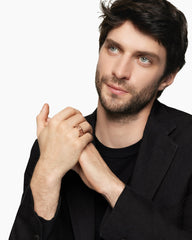 Curb Chain Band Ring in 18K Rose Gold, 8mm