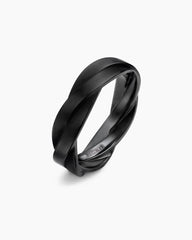 DY Helios™ Band Ring in Black Titanium, 6mm