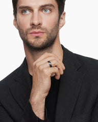 DY Helios™ Band Ring in Black Titanium, 6mm