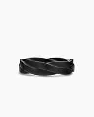 DY Helios™ Band Ring in Black Titanium, 6mm