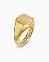 Streamline® Signet Ring in 18K Yellow Gold, 14mm