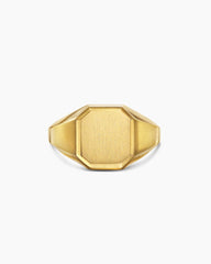Streamline® Signet Ring in 18K Yellow Gold, 14mm