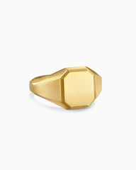 Streamline® Signet Ring in 18K Yellow Gold, 14mm