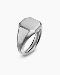 Streamline® Signet Ring in Sterling Silver, 14mm