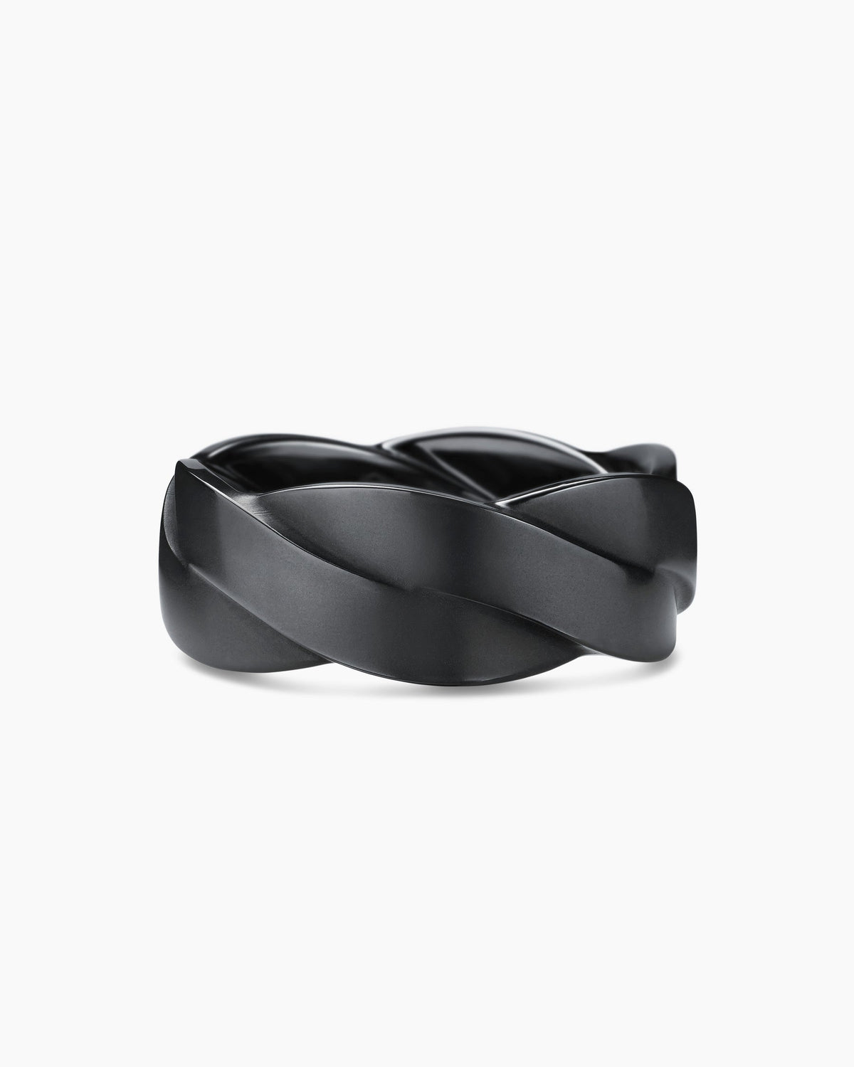 DY Helios™ Band Ring in Black Titanium, 9mm