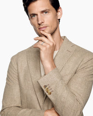 Beveled Band Ring in 18K White Gold with Diamonds, 3.5mm