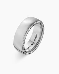 Streamline® Band Ring in Platinum, 8mm