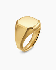 Streamline® Signet Ring in 18K Yellow Gold, 18mm