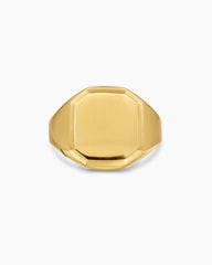 Streamline® Signet Ring in 18K Yellow Gold, 18mm