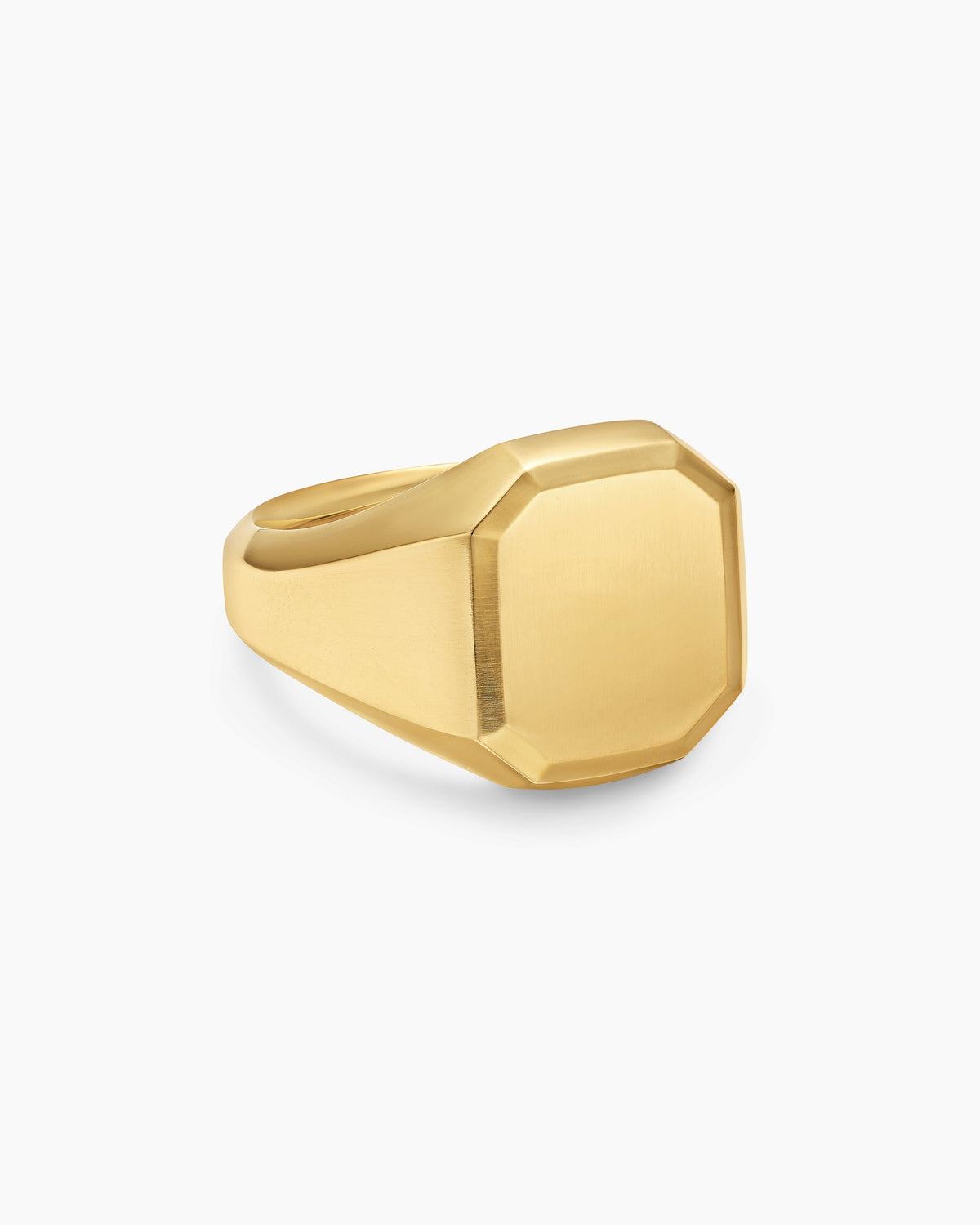 Streamline® Signet Ring in 18K Yellow Gold, 18mm