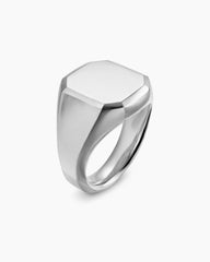 Streamline® Signet Ring in Sterling Silver, 18mm