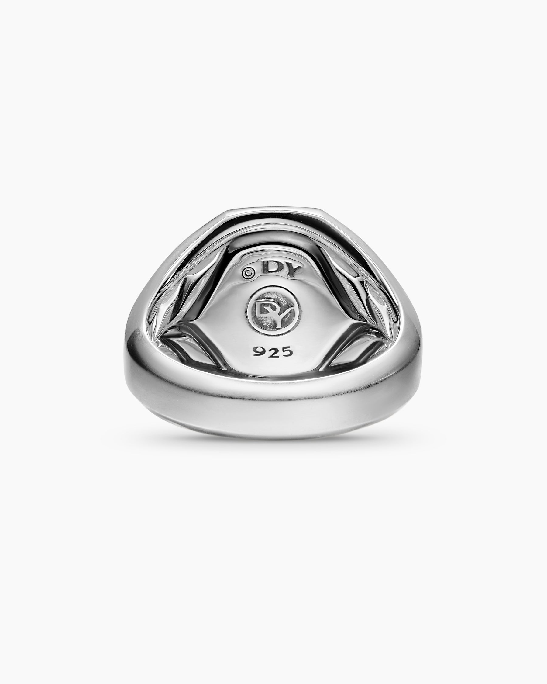 Streamline® Signet Ring in Sterling Silver with Black Onyx, 18mm