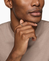 Armory® Band Ring in 18K Rose Gold with Cognac Diamonds, 6.2mm