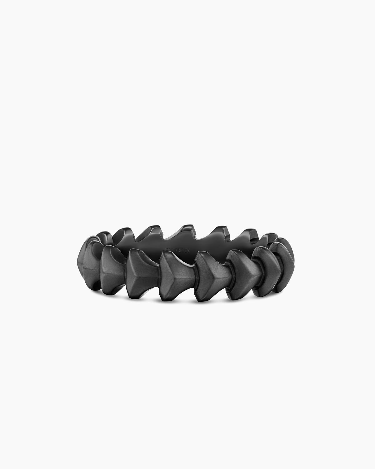 Armory® Band Ring in Black Titanium, 6.2mm
