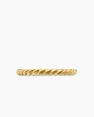 DY Cable Band Ring in 18K Yellow Gold, 2mm